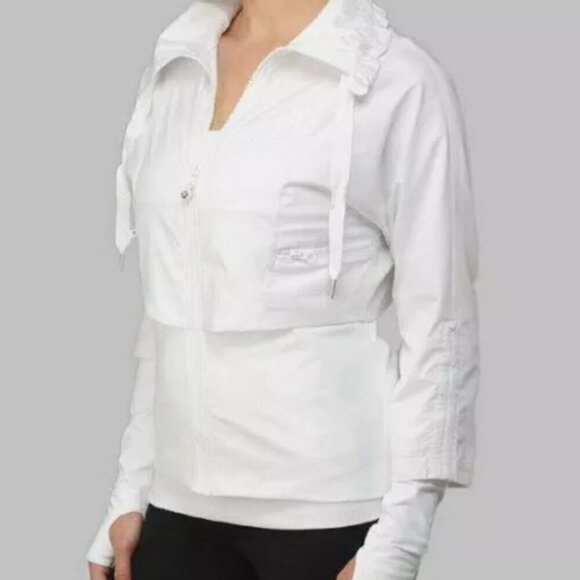 RARE Lululemon Seek the Peak Jacket- White Size 8 - Picture 2 of 10